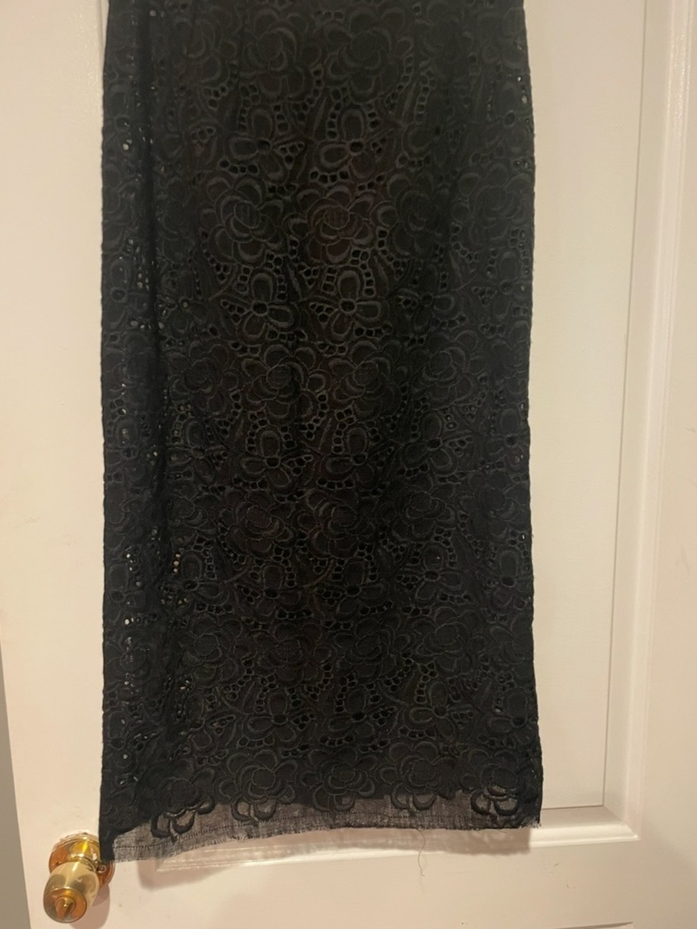 New! Dolce & Gabanna Black Sheer Lace Midi Skirt 🖤 🐆 size 3& or US XS - Picture 8 of 16